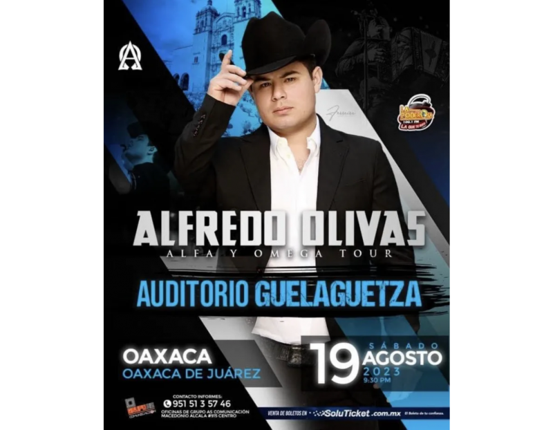 Alfred Olivas Alfa y Omega Tour 08 19 2023 Oaxaca de Juarez