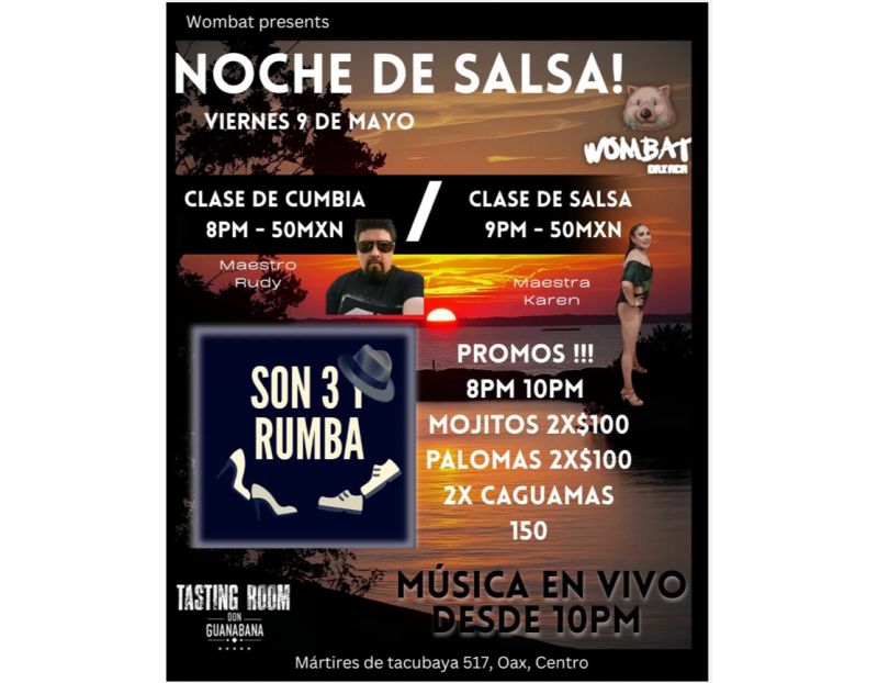 Noche de Salsa at Wombat Noche de Salsa at Wombat