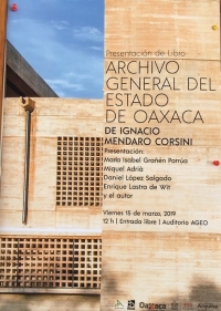 Book presentation by Ignacio Mendaro Corsini/ Libro Book presentation by Ignacio Mendaro Corsini/ Libro