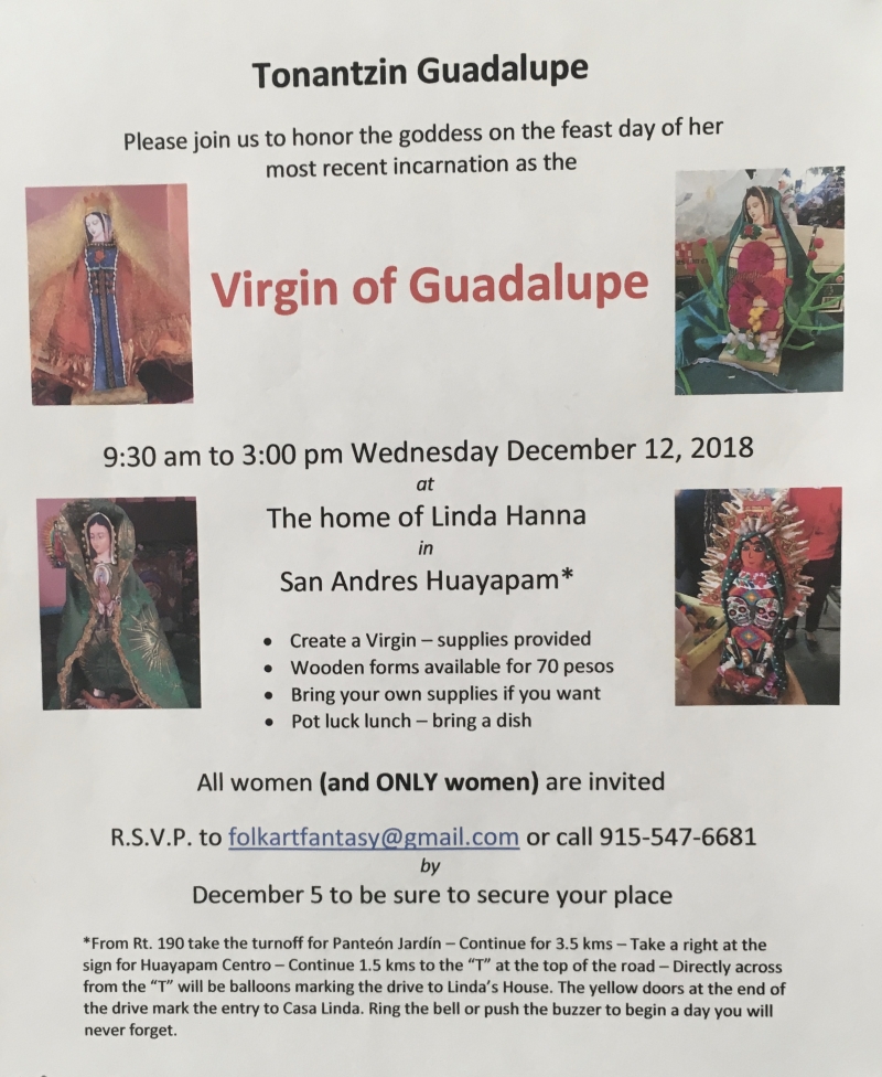 Make a Virgin of Guadalupe / Hacer una Virgen de Guadalupe
