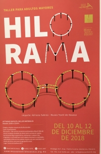 Hilorama: Workshop for seniors/Taller para adultos mayores Hilorama: Workshop for seniors/Taller para adultos mayores