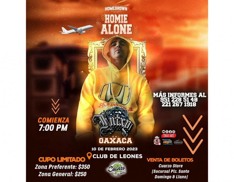 FNTXY, Home Alone 02/10/2023 Oaxaca de Juarez, , Club de Leones -  Music/Baile Event | Oaxaca Mexico Events