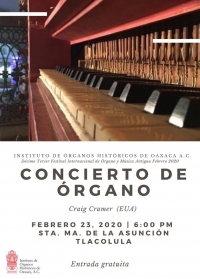 Organ Concert / Concierto de Organo Organ Concert / Concierto de Organo