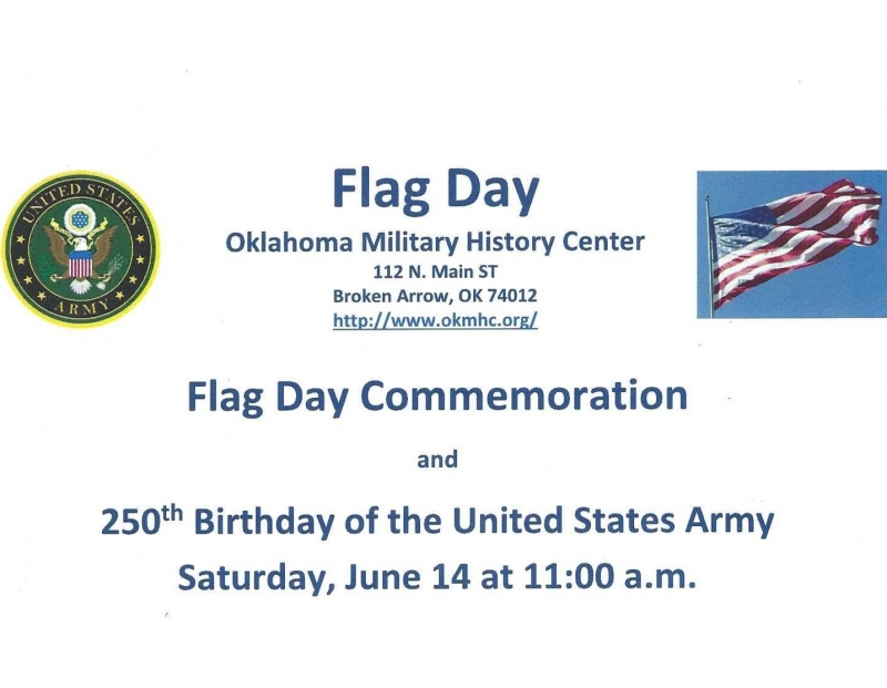 Oklahoma Military History Center Flag Day Oklahoma Military History Center Flag Day