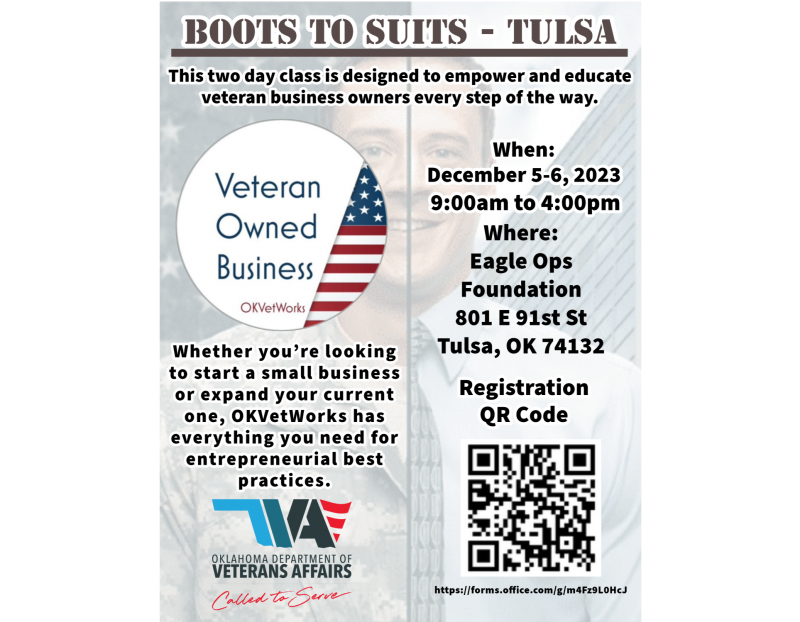 Boots to Suits Business Class- Tulsa