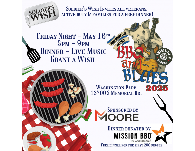 Soldiers WiSH - Veterans dinner - Bixby BBQ and Blues Soldiers WiSH - Veterans dinner - Bixby BBQ and Blues