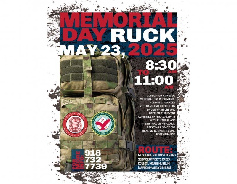 Muscogee Nation Memorial Day Veterans Ruck Muscogee Nation Memorial Day Veterans Ruck