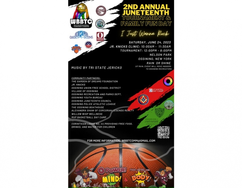 2nd Annual Juneteenth Tournament & Family Fun Day 06/24/2023 Ossining, ,  Nelson Park - Special Events Event | Ossining Events