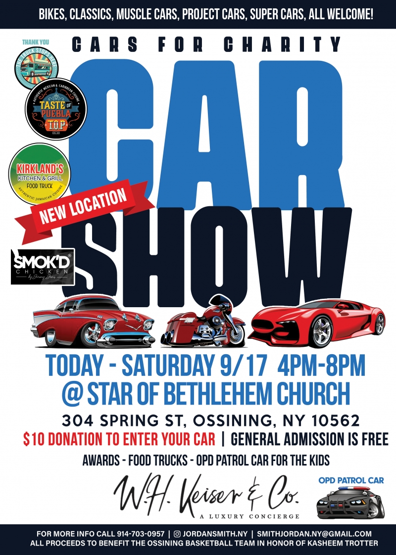 Cars for Charity Car Show 09 17 2022 Ossining New York Star of