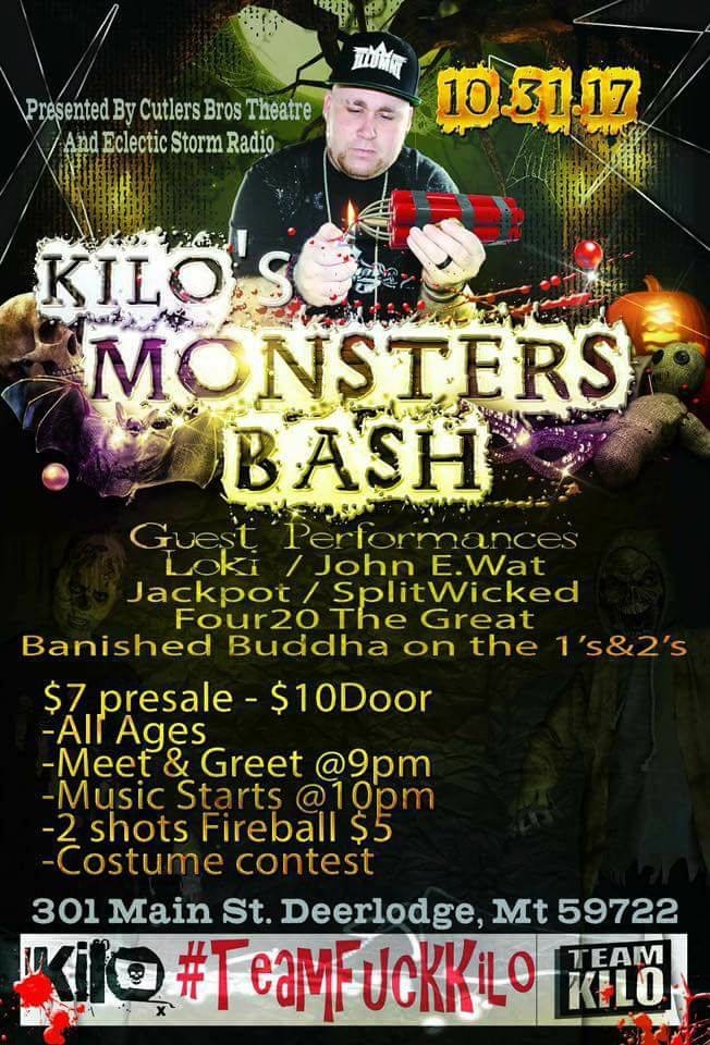 Kilos Monster Bash 10 31 17 Deer Lodge Cutler Brothers Theatre Special Events Event Pintler Events