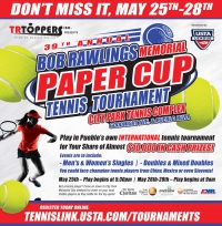 39th annual BOB RAWLINGS MEMORIAL Paper Cup tennis tournament 39th annual BOB RAWLINGS MEMORIAL Paper Cup tennis tournament
