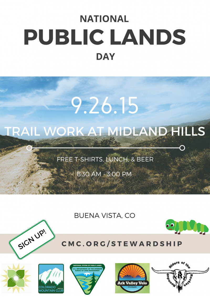 National Public Lands Day 09/26/2015 Buena Vista, , Midland Hills Trail