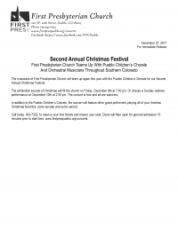 Second Annual Christmas Festival Second Annual Christmas Festival