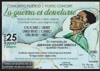 Concierto poético. La guerra es desvelarse. Concierto poético. La guerra es desvelarse.
