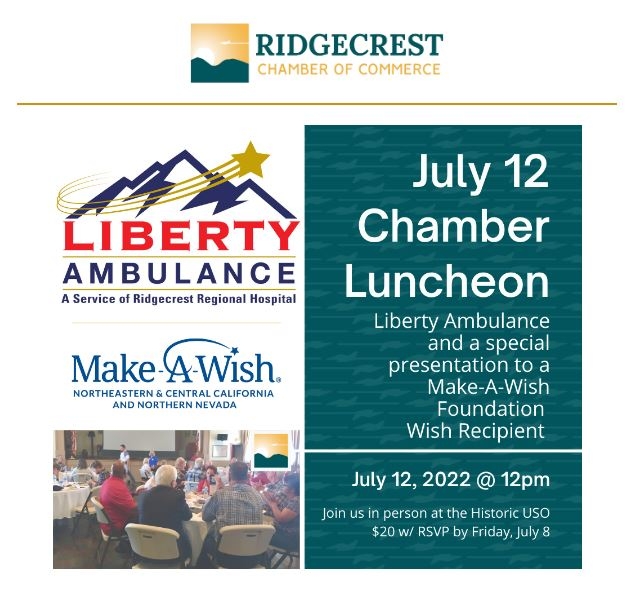 Ridgecrest Chamber of Commerce Luncheon 07/12/2022 Ridgecrest