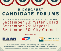 Mayoral Candidate Forum Mayoral Candidate Forum
