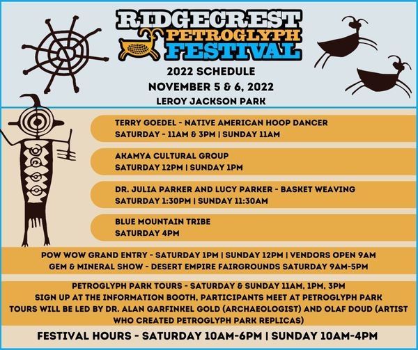 Ridgecrest Petroglyph Festival 2022 11/06/2022 Ridgecrest, , Petroglyph