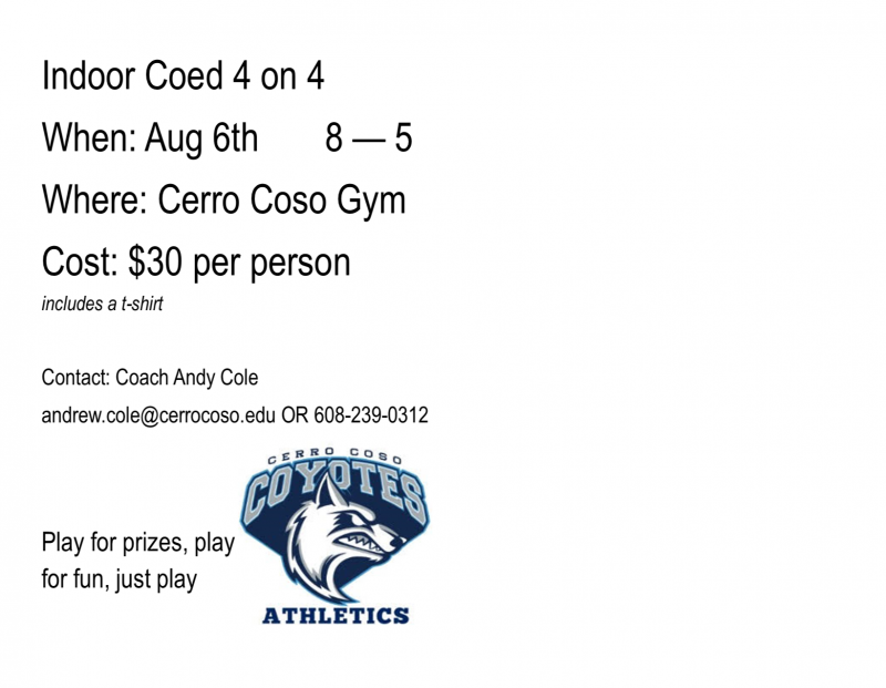 4 v 4 Indoor Coed Volleyball Tournament