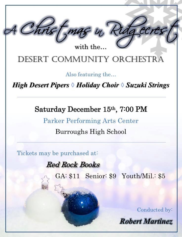 Desert Community Orchestra Christmas Concert 12/15/2018