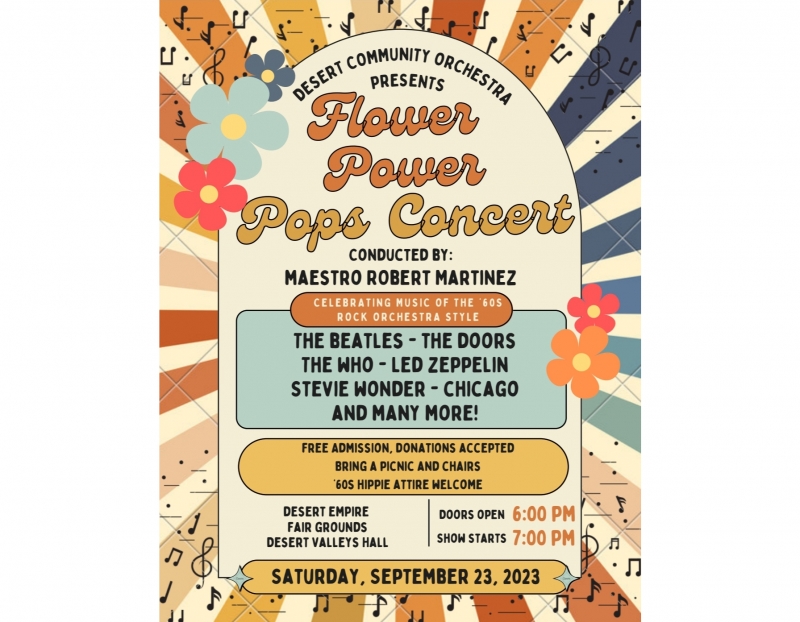 Flower Power Pops Concert conducted by Robert Martinez