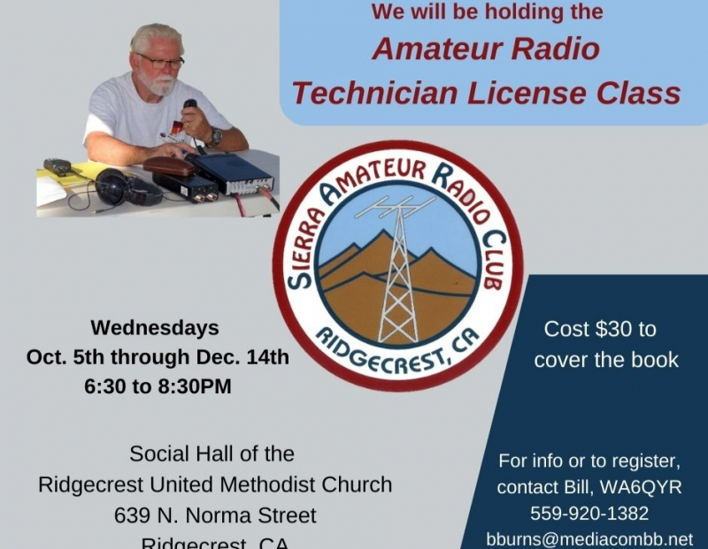 Amateur Radio Technician License Class (Starts)