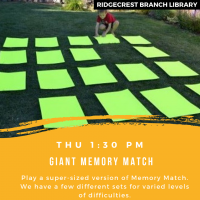 Giant Memory Match Giant Memory Match