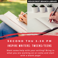 Inspire Writers Tweens/Teens Inspire Writers Tweens/Teens