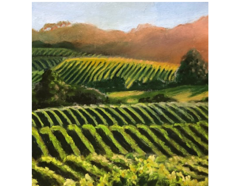 Pastel Painting 06/03/2024 Sonoma, California, Sonoma Community Center