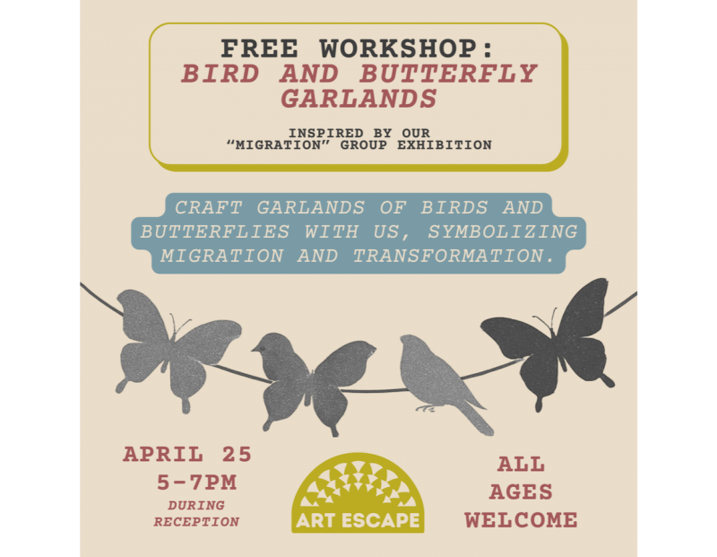 Free Community Workshop: Bird and Butterfly Garlands Free Community Workshop: Bird and Butterfly Garlands