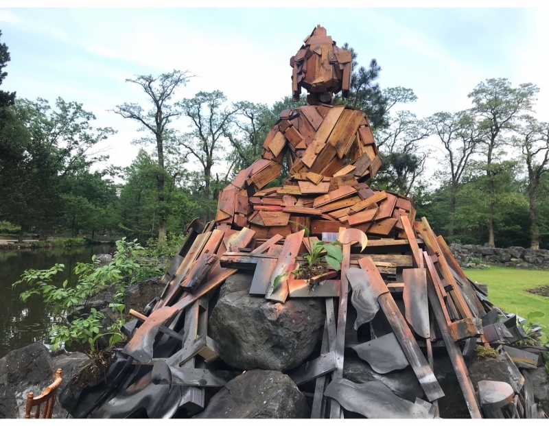 Lama Tashi Norbu Eco-Sculpture Building the Buddha 03/15/2025 Glen ...