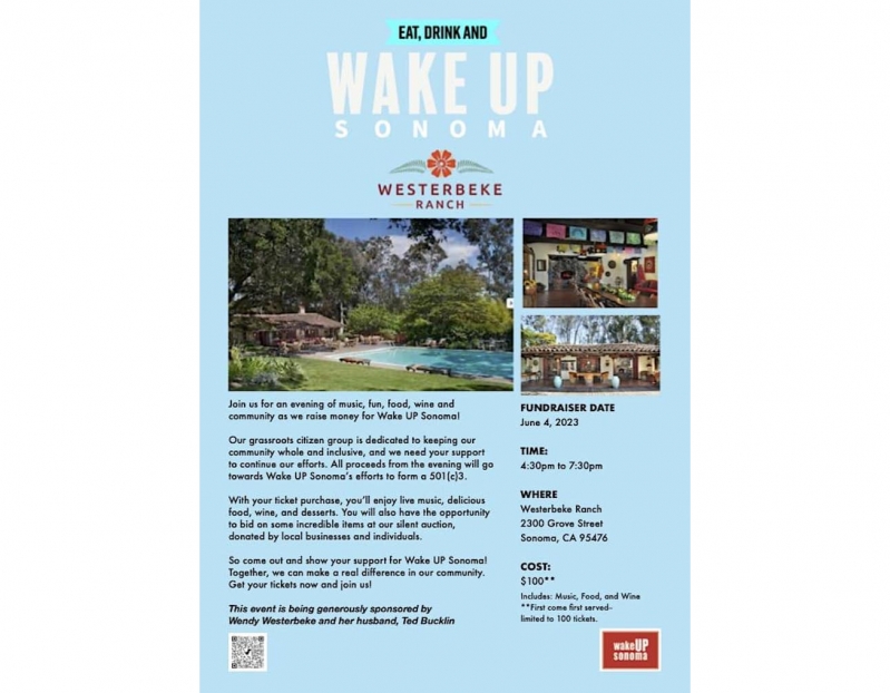 Wake Up Sonoma Fundraiser