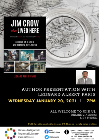 Author Readings @ Library - Jim Crowe Also Lived Here Author Readings @ Library - Jim Crowe Also Lived Here