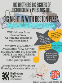 Big Brothers Big Sisters Big Night In with Boston Pizza Big Brothers Big Sisters Big Night In with Boston Pizza