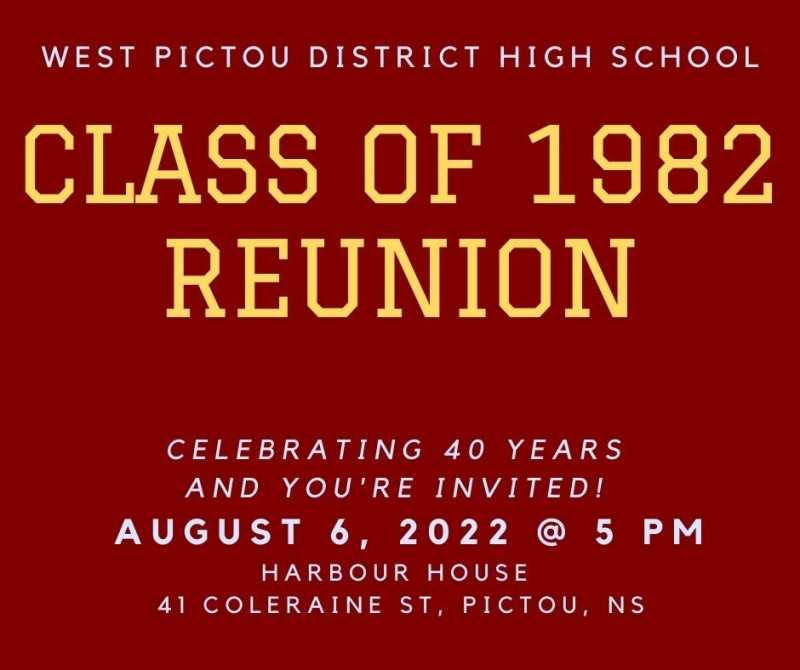 West Pictou District High - Class of 1982 