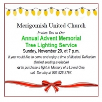 Annual Advent Memorial Tree Lighting Service Annual Advent Memorial Tree Lighting Service